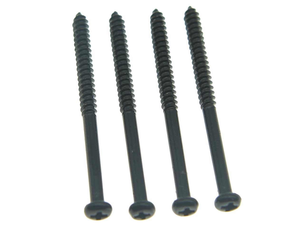 KAISH Pack of 20 Bass Guitar Pickup Mounting Screws Pickup Springs for Precision P Bass or J Bass or P90 Soap Bar Pickups Black